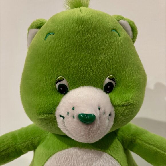 Care Bears Shamrock Green Bear Plush 2004 Nanco Vintage Good Luck - Picture 2 of 7